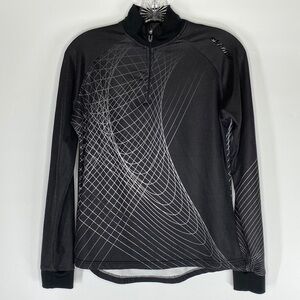 Ski-Doo BRP Black 1/4 Zip Pullover Long Sleeve Shirt Small